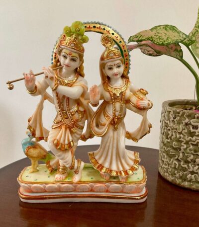 Marble Showpiece | Radha Krishna | Akshar Craft